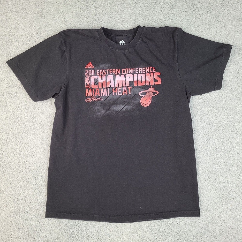 Miami Heat T-Shirt‎ Men’s XL Black NBA 2011 Eastern Conference Champions Cotton